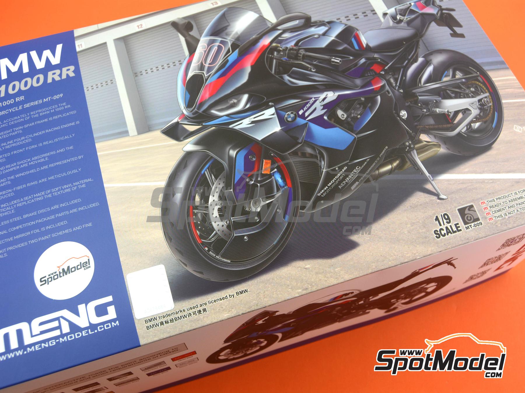 Meng Model MT-009: Motorbike scale model kit 1/9 scale - BMW M
